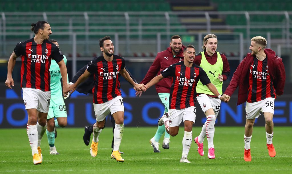 Esultanza AC Milan 2020-2021