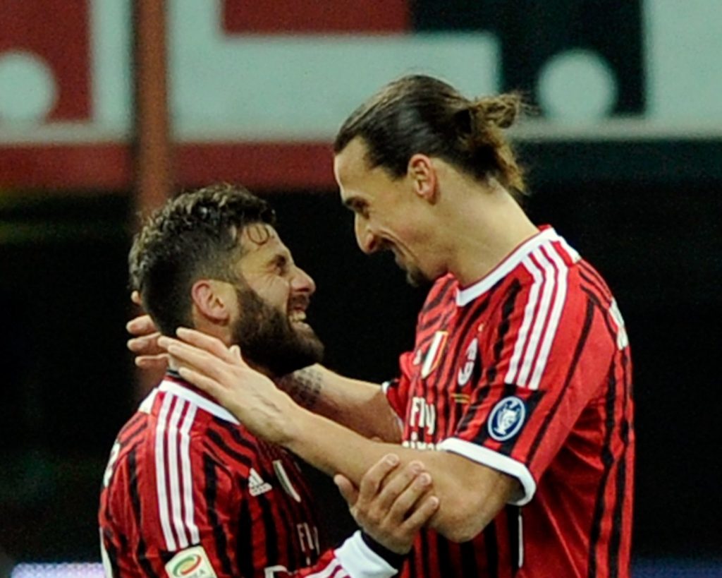 Antonio Nocerino Zlatan Ibrahimovic Milan derby