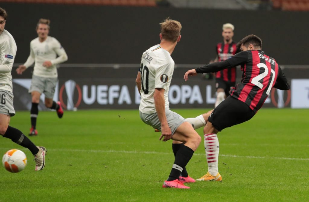 Brahim Diaz gol Milan Sparta Praga Europa League