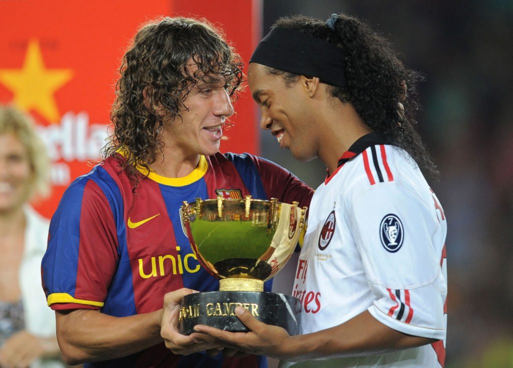 Carles Puyol Milan Barcellona Maldini Ronaldinho