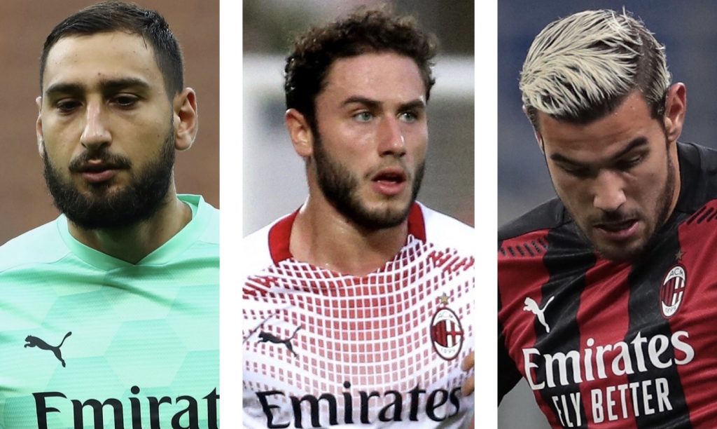 Donnarumma Calabria Theo Hernández AC Milan