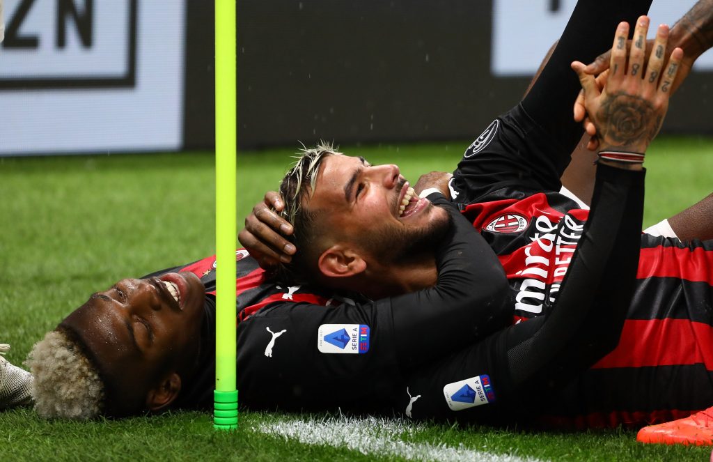 Rafael Leao Theo Hernandez Milan-Spezia