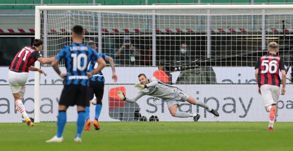 Handanovic Milan Inter derby rigore Ibrahimovic