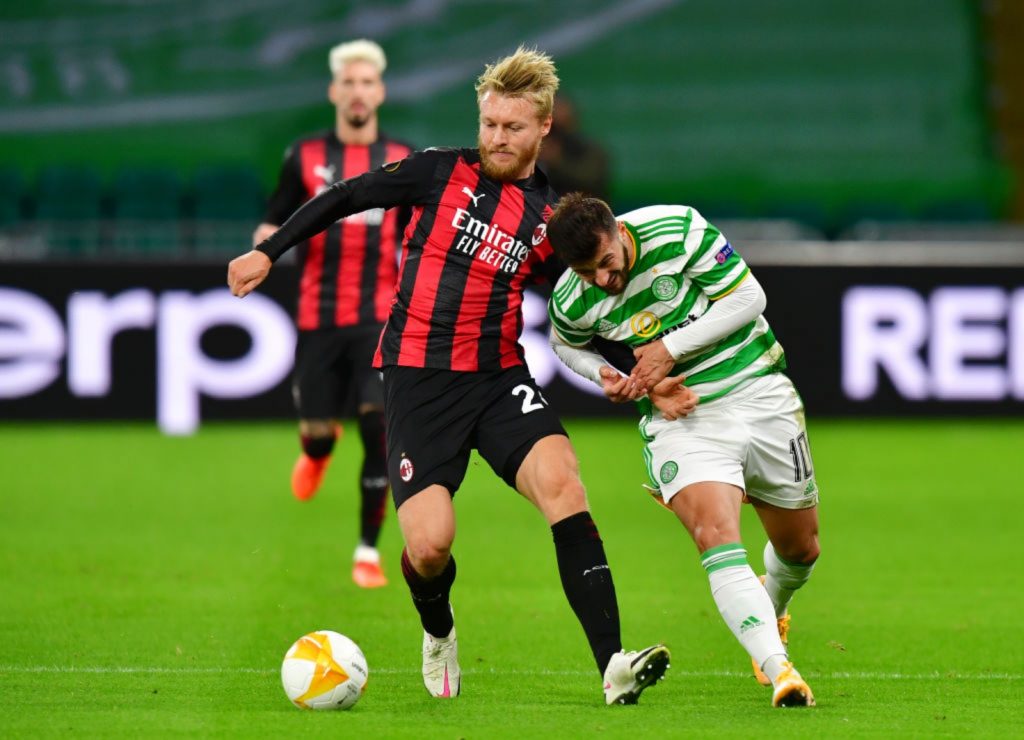 Kjaer Milan Celtic Europa League
