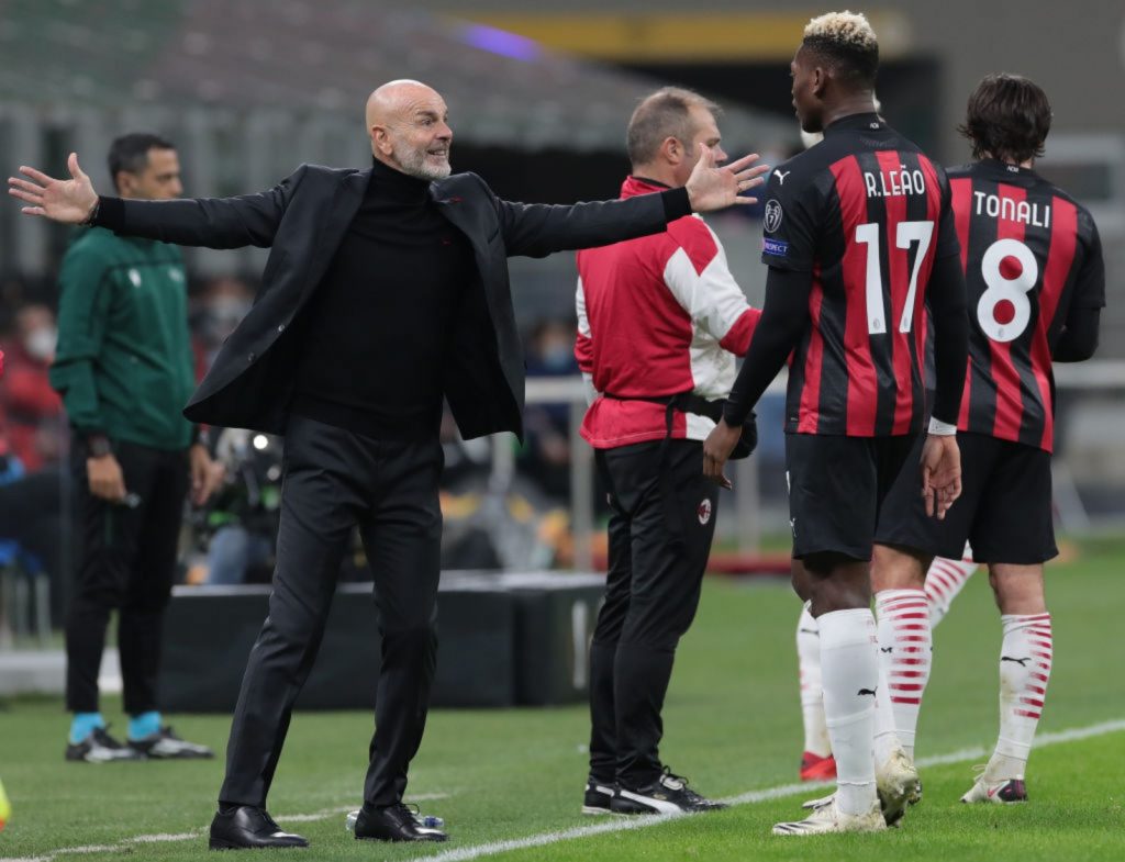 Milan Europa League Pioli Tonali Leao