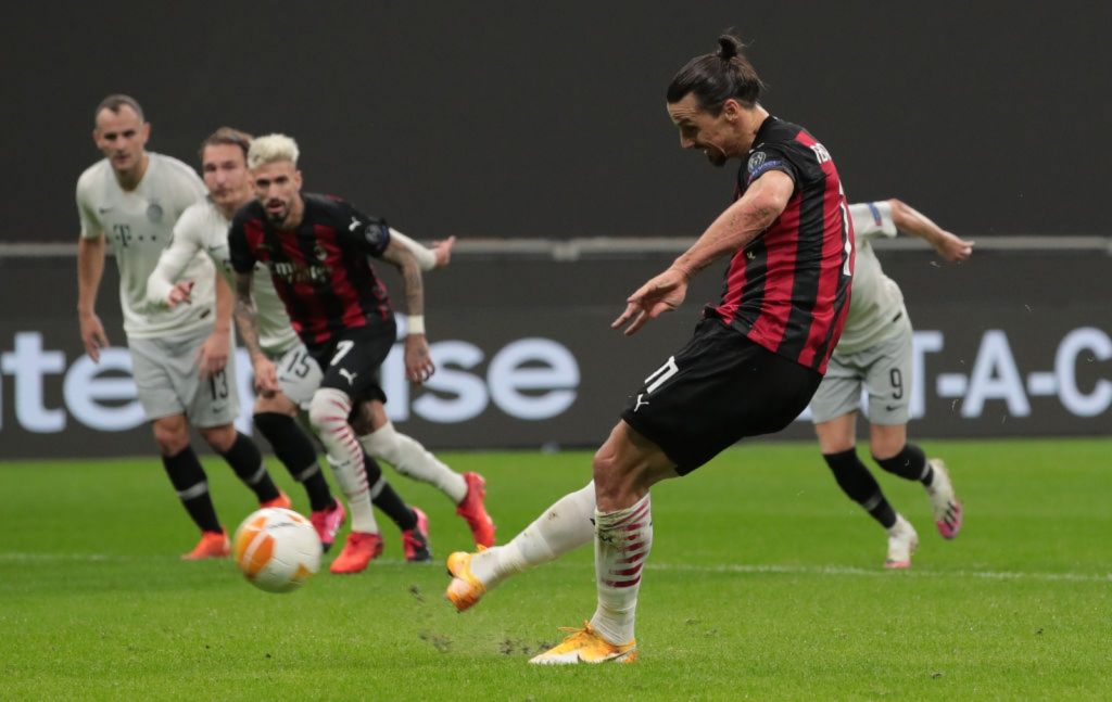 Zlatan Ibrahimovic errore rigore milan sparta praga rigori