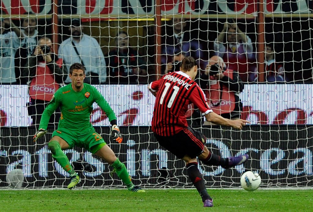 Zlatan Ibrahimovic Milan-Roma Serie A 2011-2012