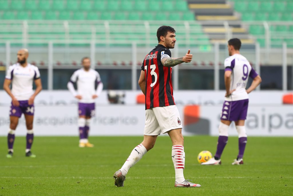 Alessio Romagnoli AC Milan Milan-Fiorentina