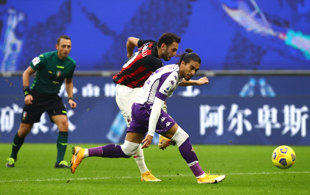 Hakan Calhanoglu AC Milan Milan-Fiorentina