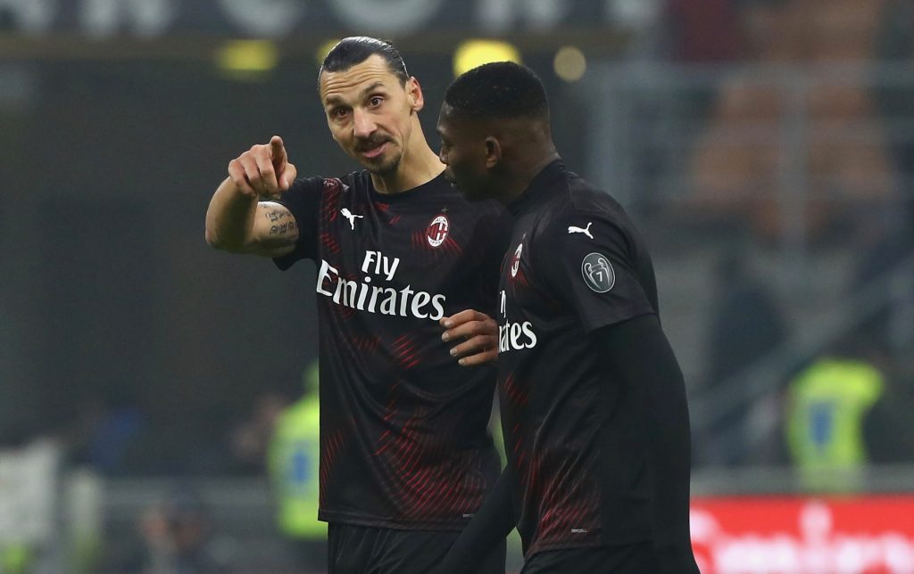 Zlatan Ibrahimovic Rafael Leao AC Milan