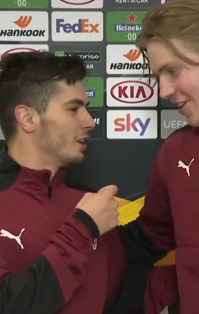 Brahim Diaz e Hauge AC Milan