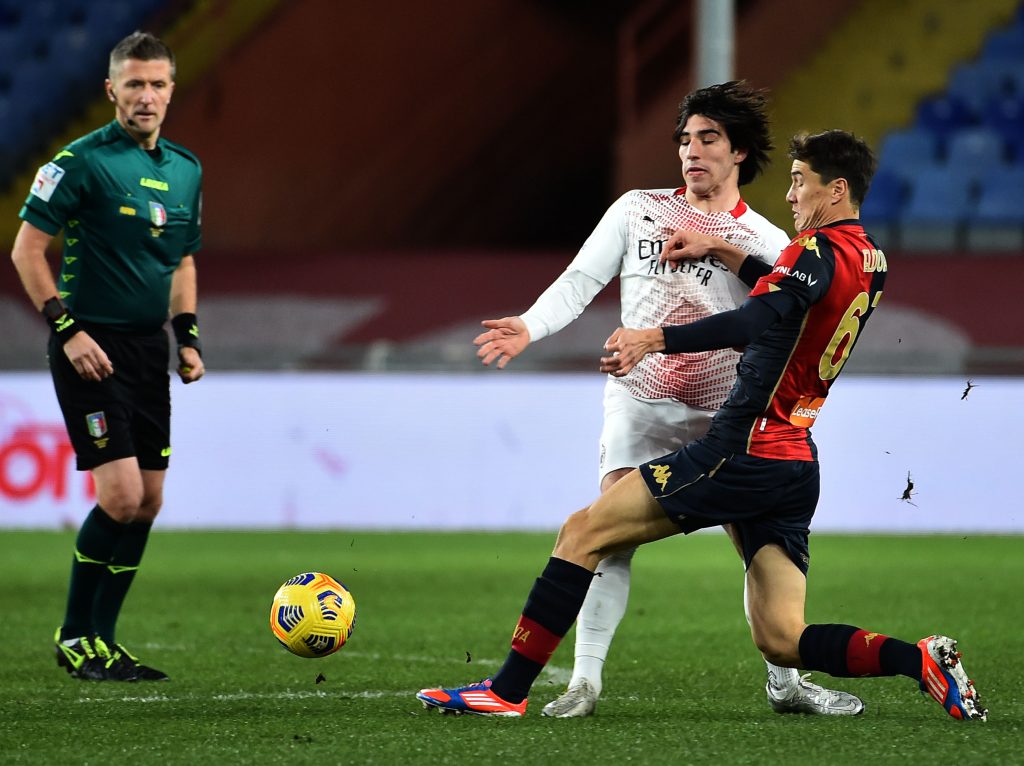 Sandro Tonali AC Milan Genoa-Milan