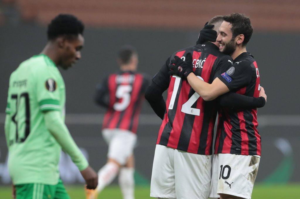 Calhanoglu e Rebic AC Milan