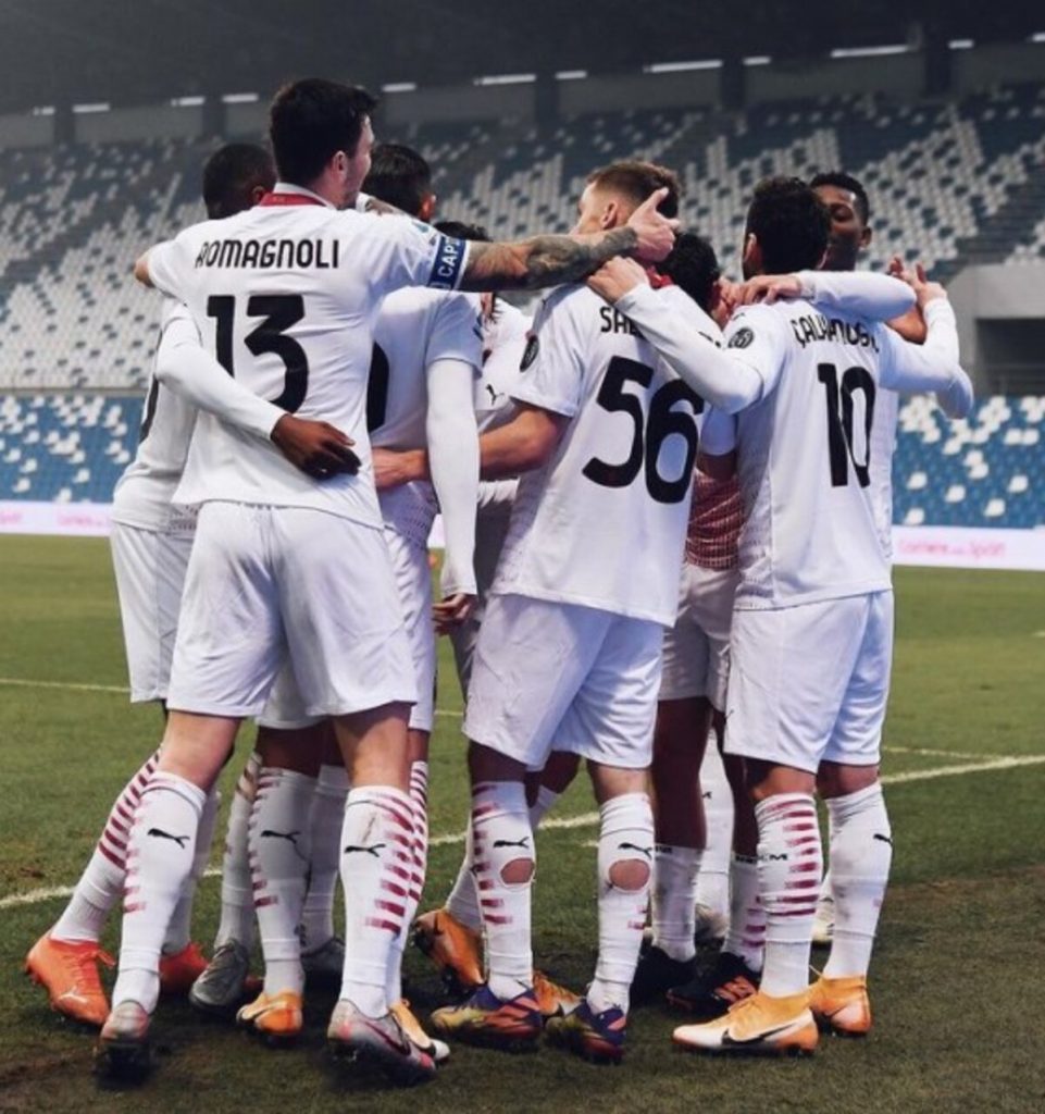 Sassuolo AC Milan gol esultanza