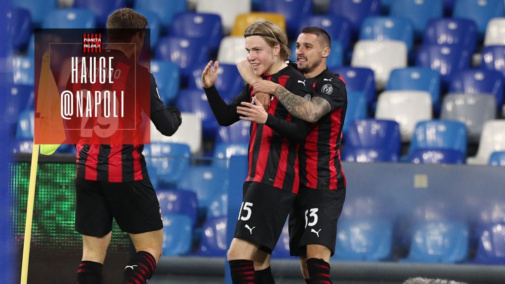 Hauge AC Milan Napoli video news (GettyImages)