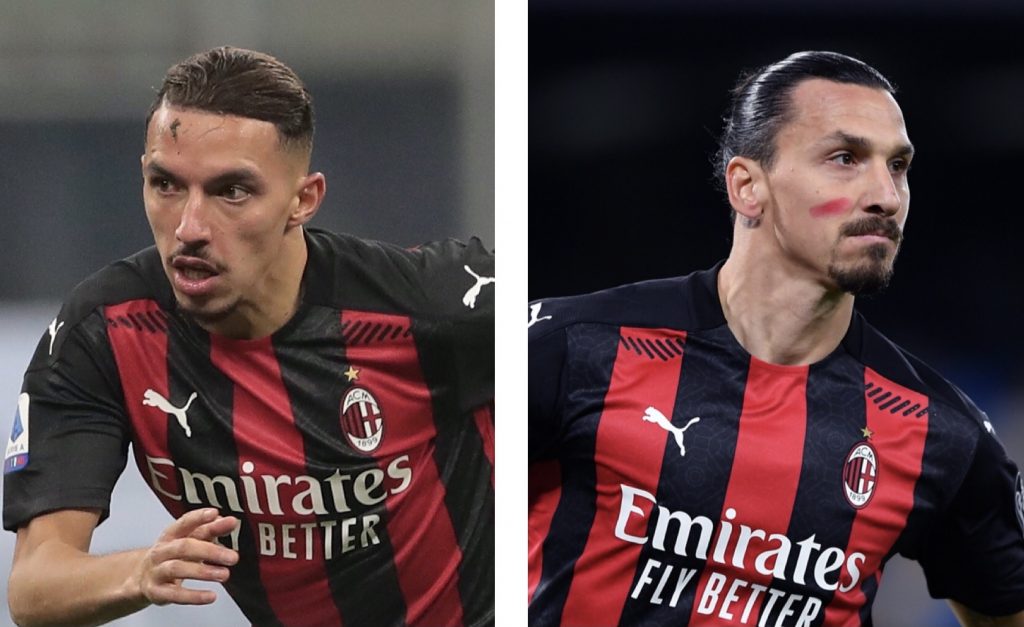 Ismaël Bennacer Zlatan Ibrahimovic AC Milan