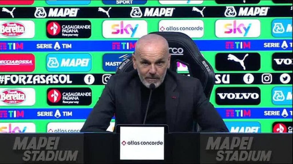 pioli AC Milan Sassuolo