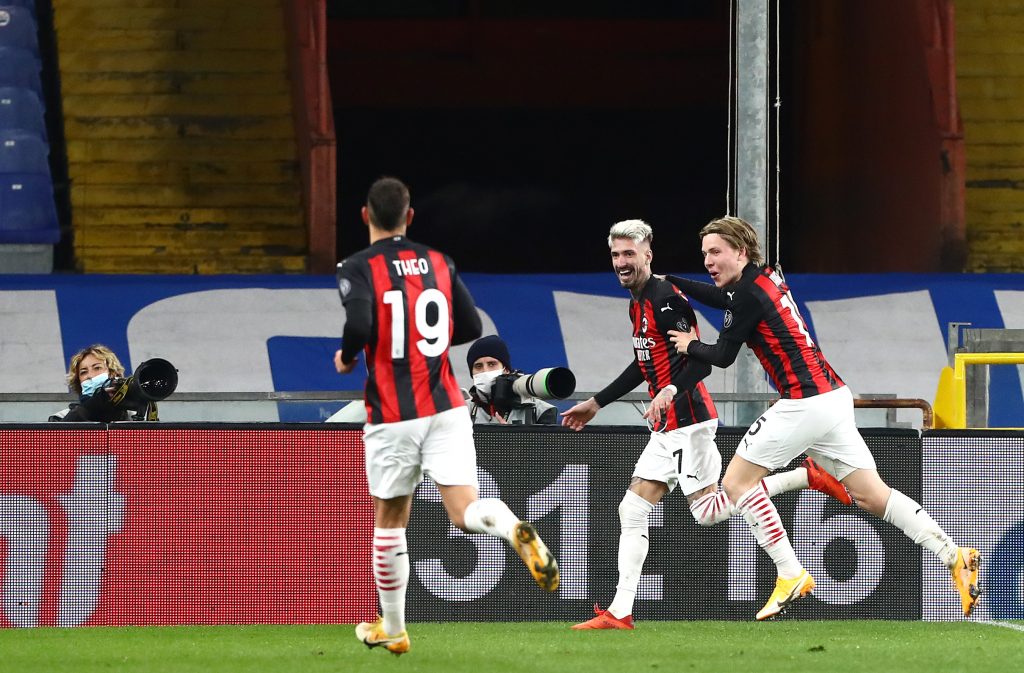 Samu Castillejo AC Milan Sampdoria-Milan