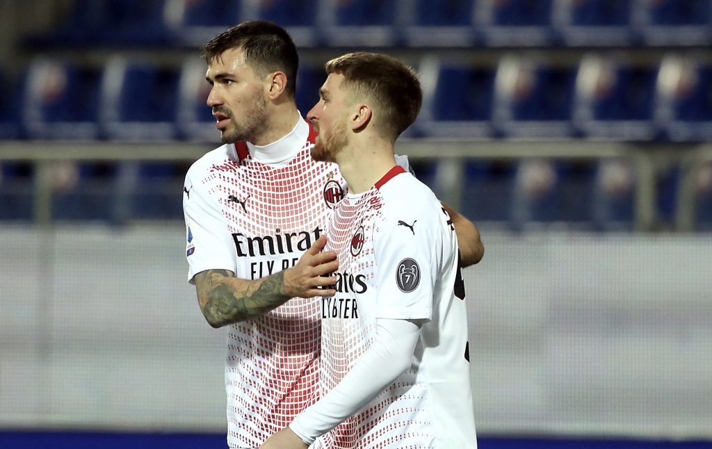 Alessio Romagnoli Alexis Saelemaekers AC Milan