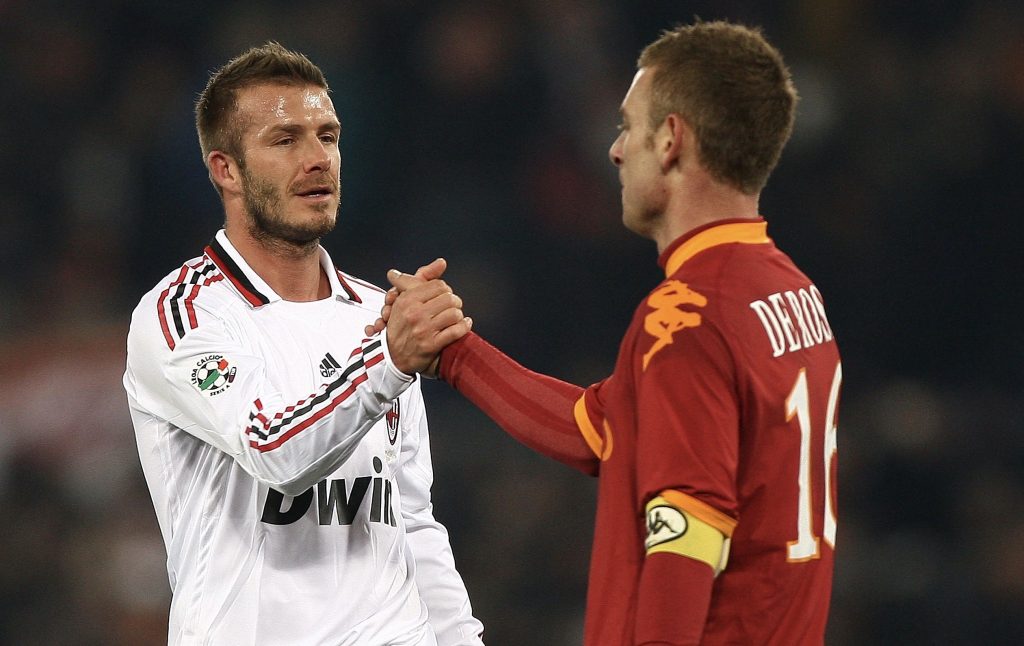 David Beckham AC Milan Roma-Milan Serie A 2008-2009