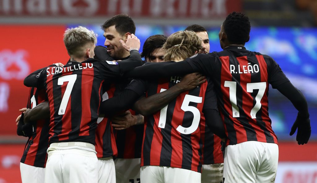 Esultanza AC Milan Milan-Torino