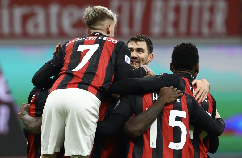 Esultanza AC Milan Milan-Torino