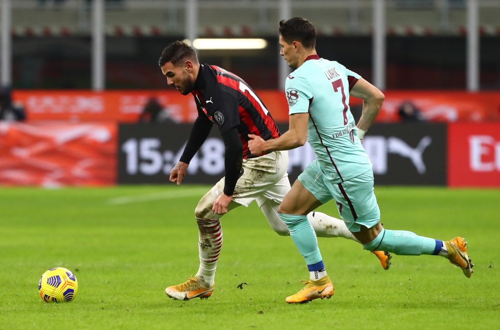 Theo Hernández AC Milan Milan-Torino
