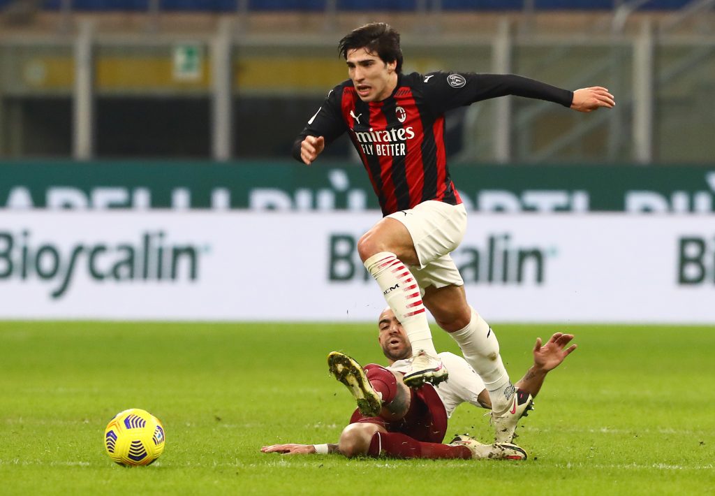 AC Milan v Torino FC - Coppa Italia Tonali e Zaza