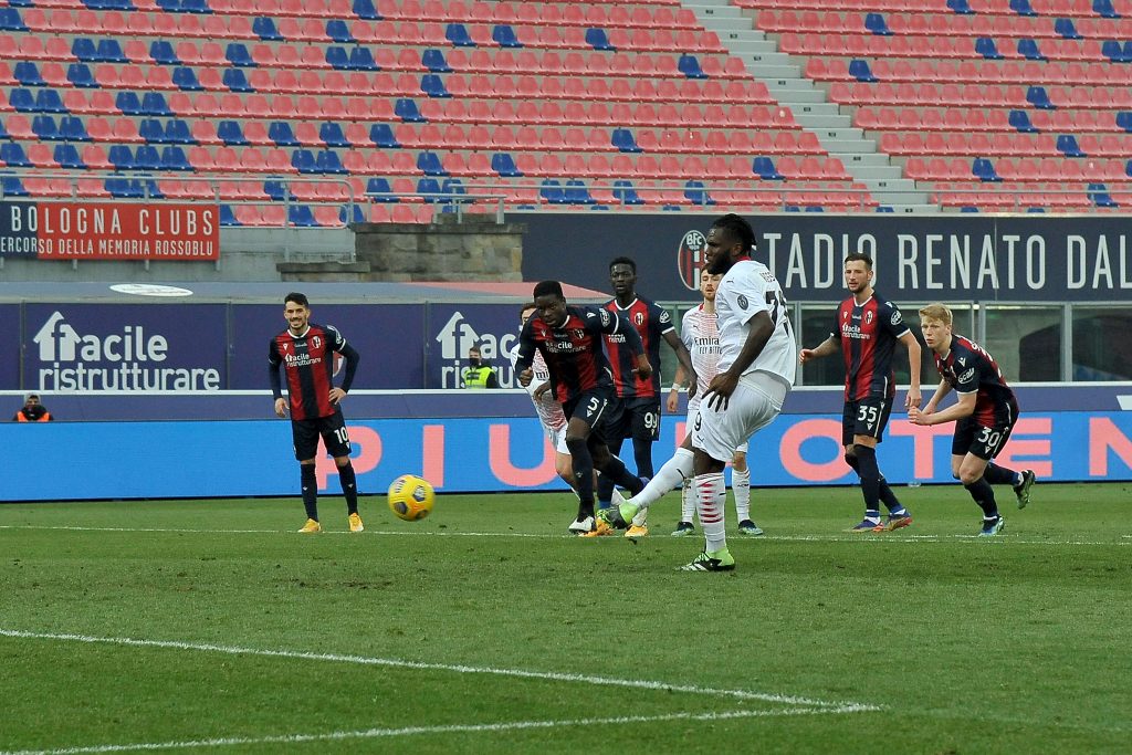 Bologna AC Milan rigore segnato da Kessie (GettyImages)