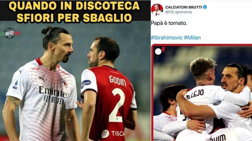 Zlatan Ibrahimovic Cagliari-Milan