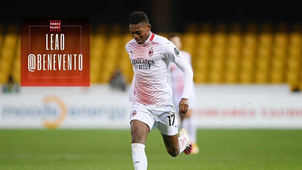 Leao gol AC Milan Benevento news video (GettyImages)
