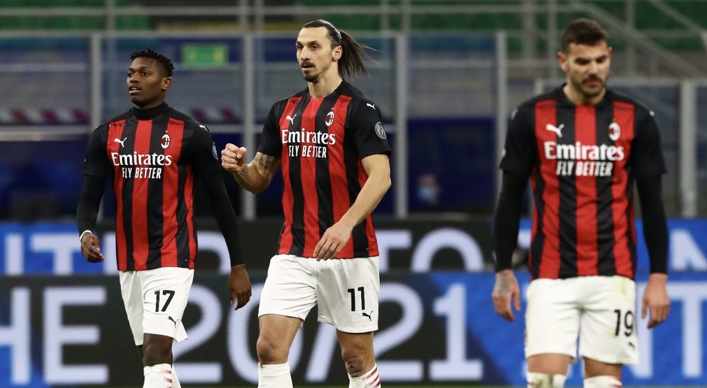 Rafael Leao Zlatan Ibrahimovic Theo Hernández AC Milan