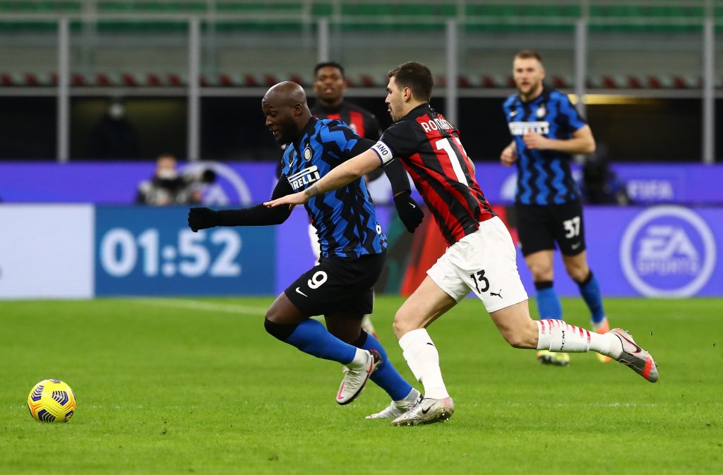 Romelu Lukaku Alessio Romagnoli Inter-Milan Coppa Italia
