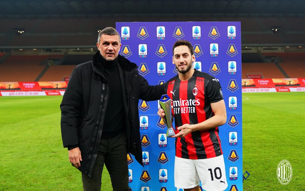 Maldini Calhanoglu AC Milan Milan-Juventus