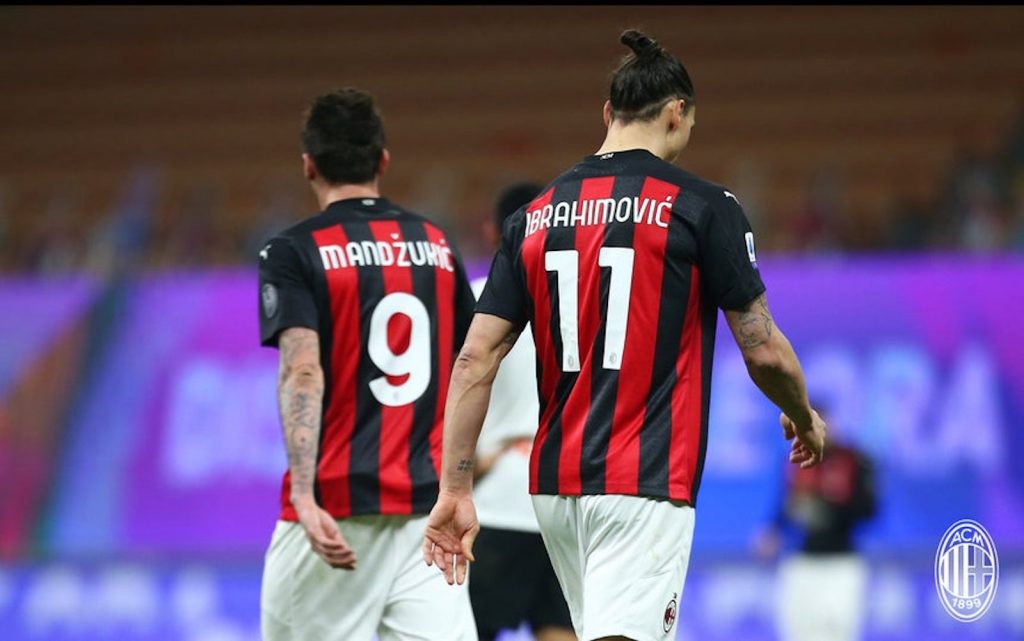 Mario Mandzukic Zlatan Ibrahimovic AC Milan