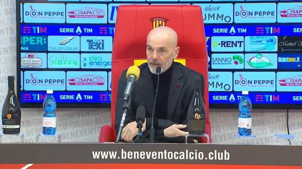 Stefano Pioli AC Milan conferenza stampa Benevento-Milan Serie A 2020-2021