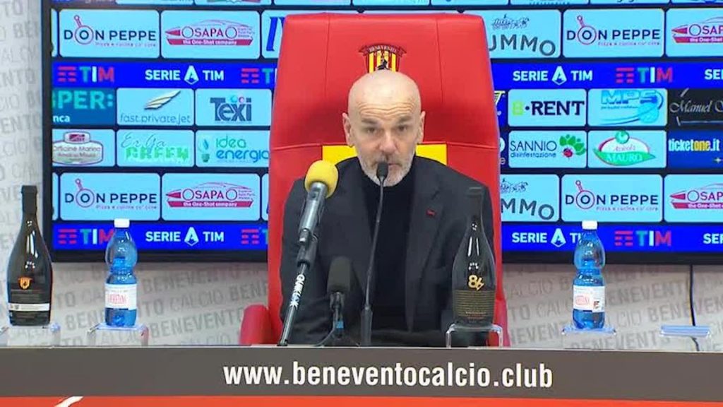 Stefano Pioli AC Milan conferenza stampa Benevento-Milan Serie A 2020-2021