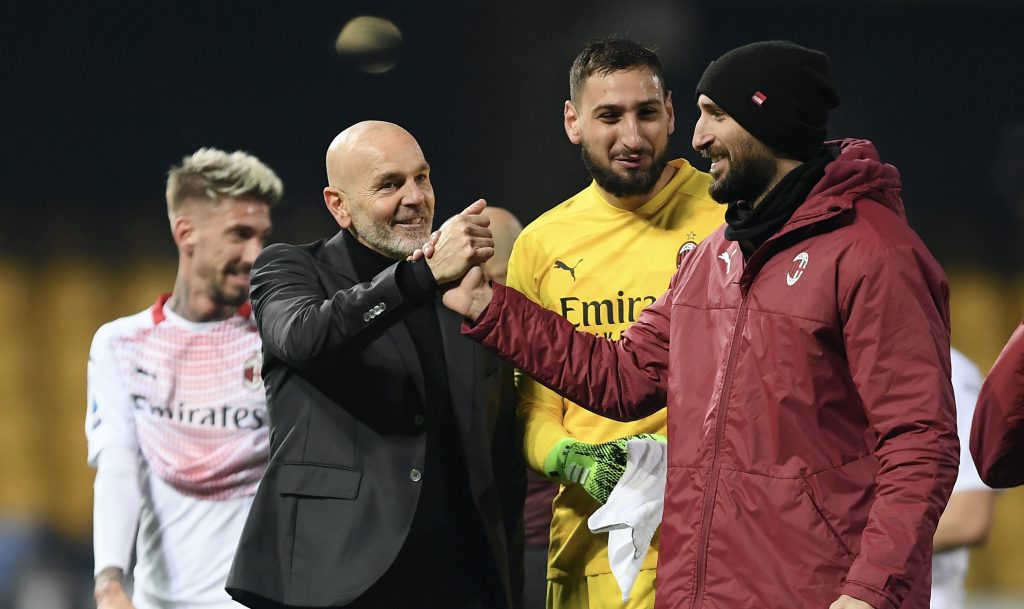 Stefano Pioli AC Milan Benevento-Milan