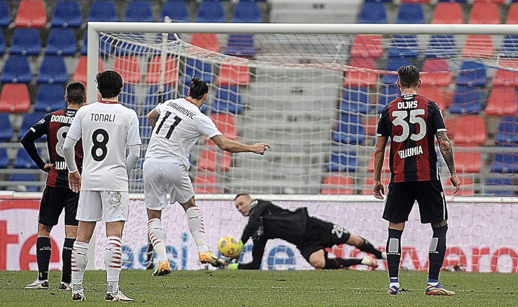 Zlatan Ibrahimovic AC Milan Bologna-Milan