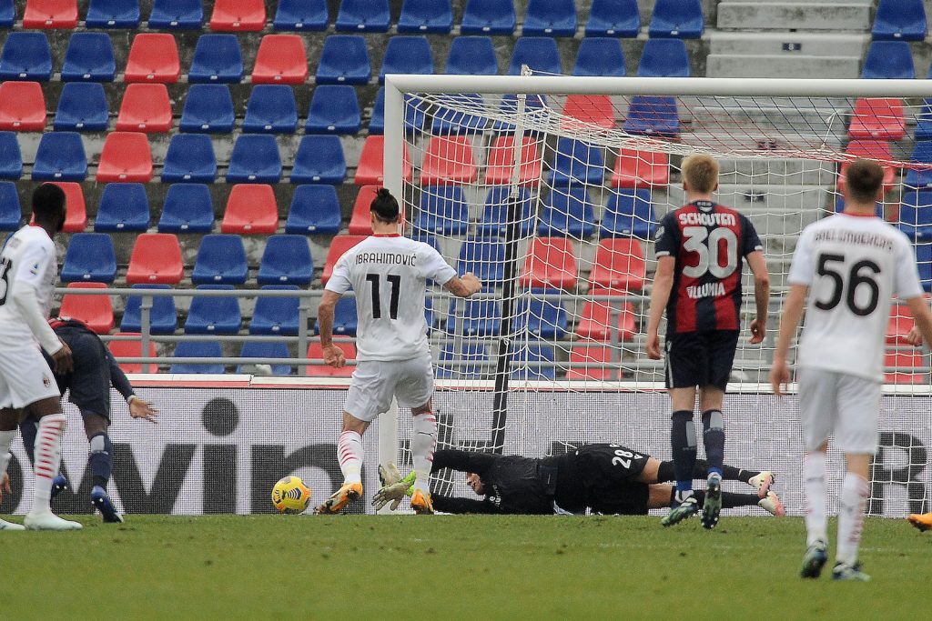 Zlatan Ibrahimovic AC Milan Bologna-Milan