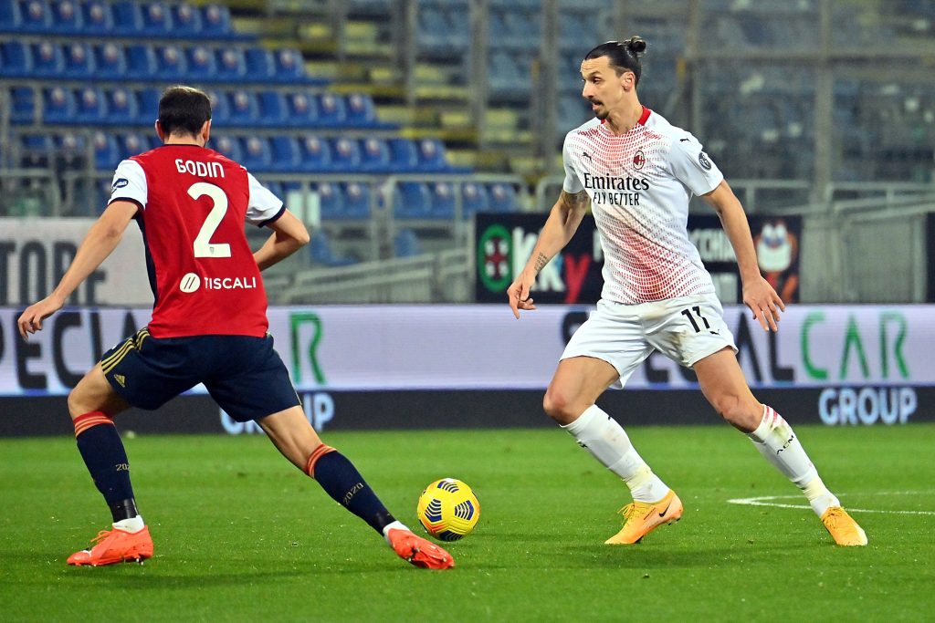 Zlatan Ibrahimovic AC Milan Cagliari-Milan