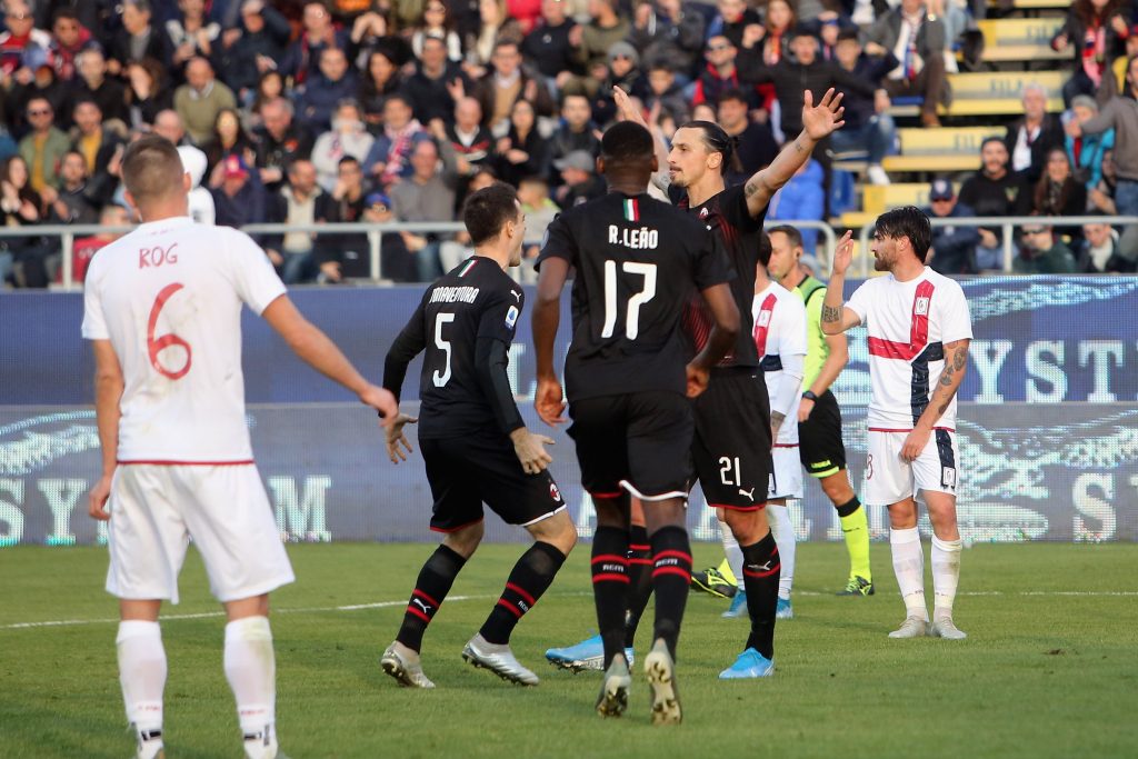 Zlatan Ibrahimovic AC Milan Cagliari-Milan