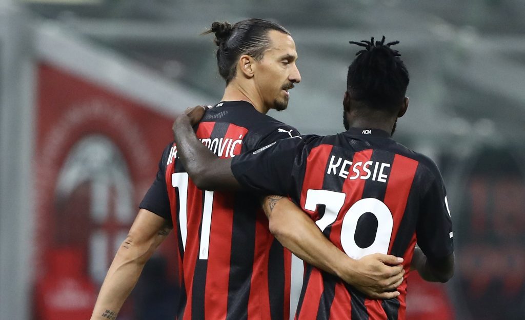 Zlatan Ibrahimovic Franck Kessié AC Milan