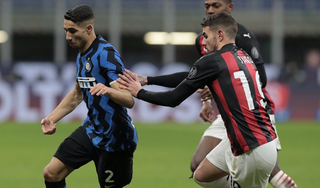 Achraf Hakimi Theo Hernández Inter Milan