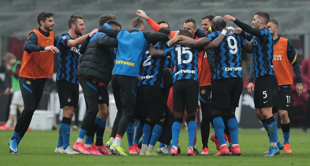 Esultanza Inter Milan-Inter Serie A