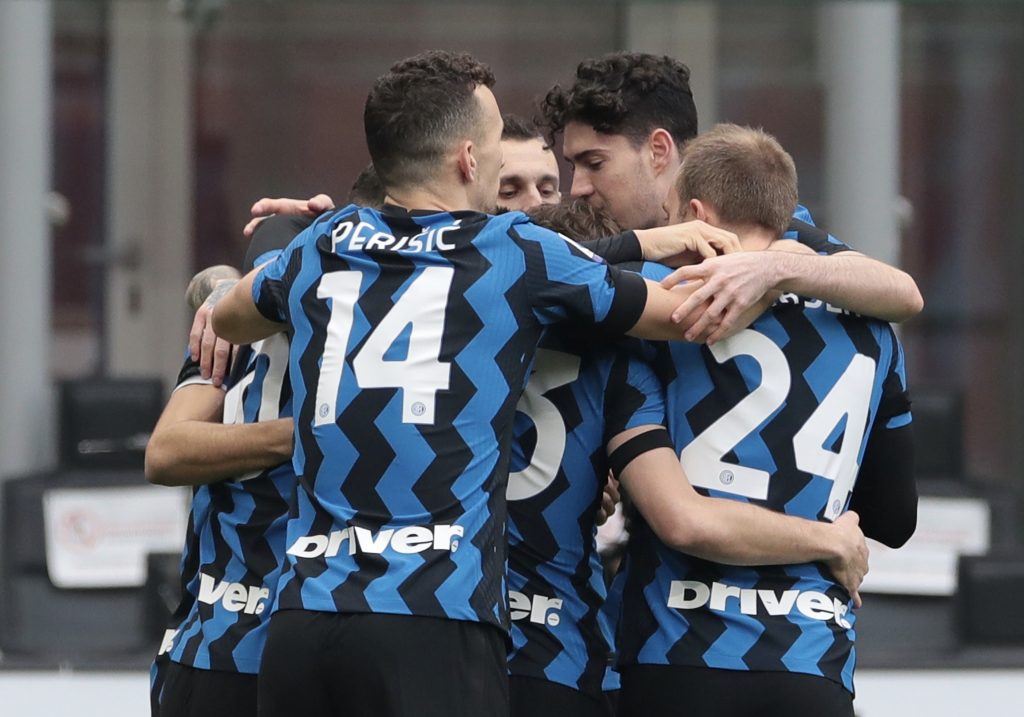 Esultanza Inter Milan-Inter Serie A