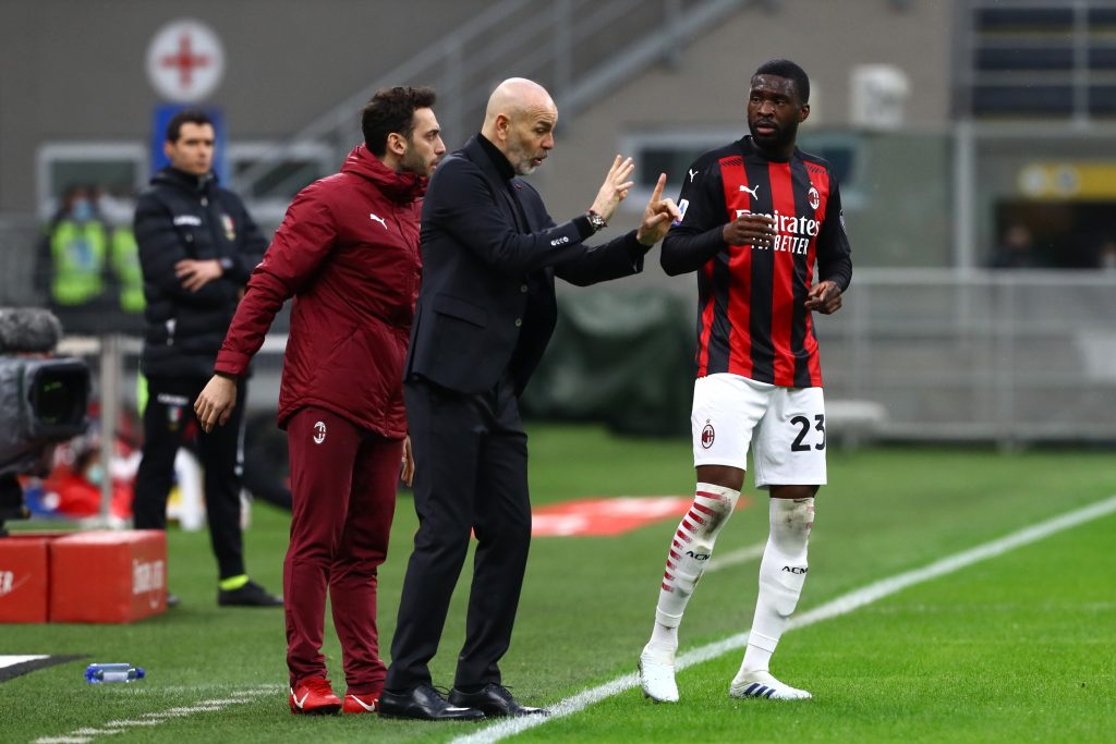 AC Milan v FC Crotone - Tomori e Pioli