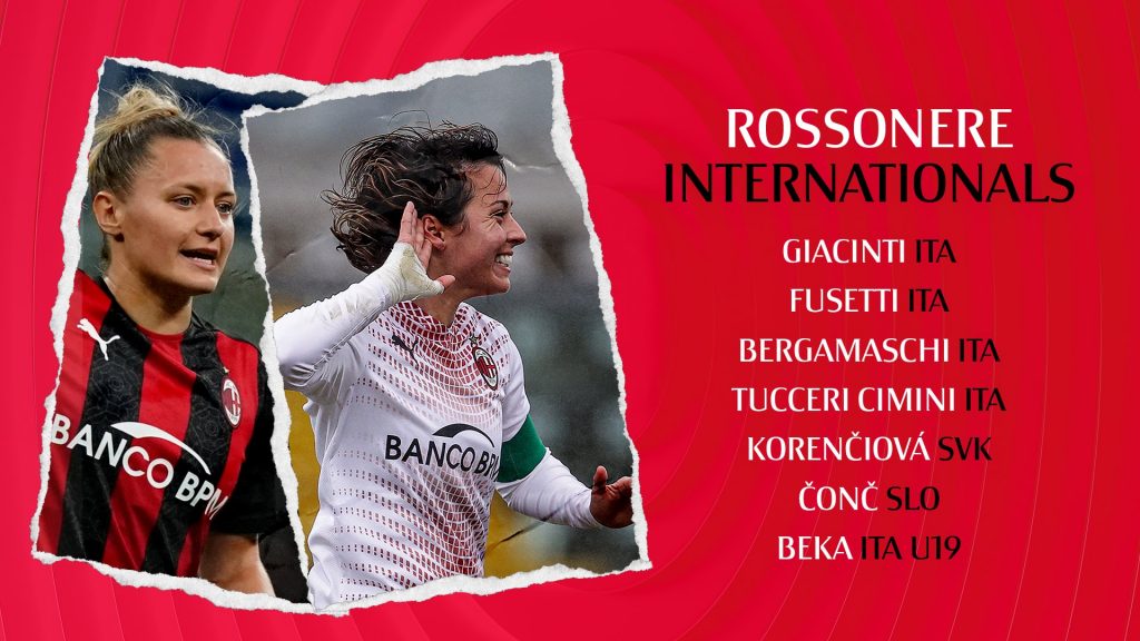 Milan Femminile Convocazioni Nazionali