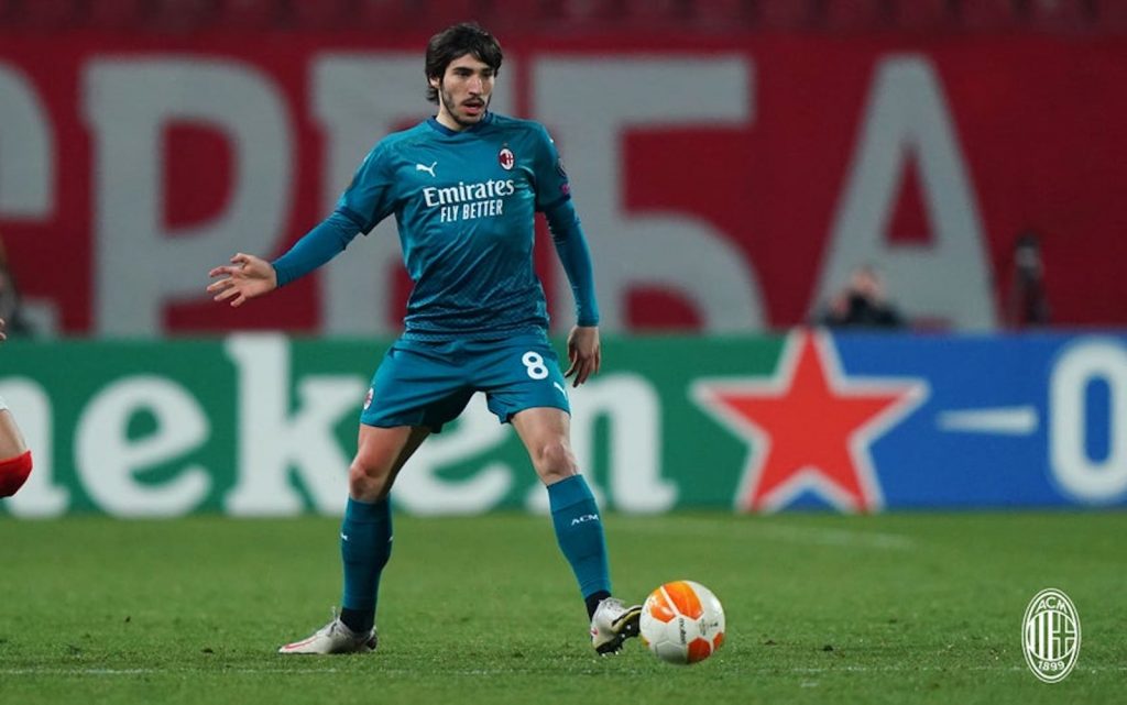 Sandro Tonali AC Milan Stella Rossa-Milan Europa League
