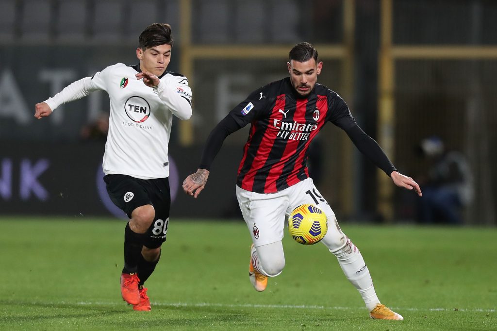 Theo Hernández AC Milan Spezia-Milan